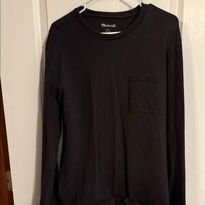 Madewell Charcoal Long Sleeve Tee
